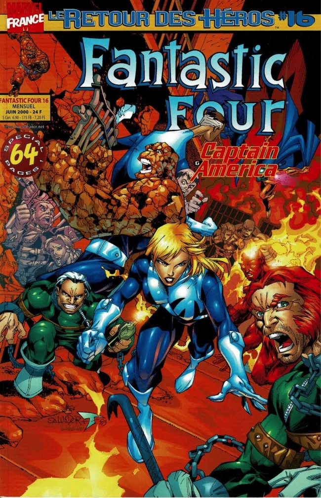 Marvel - Le Retour Des Héros - Fantastic Four &amp; Captain America - #16 - (Juin 2000)