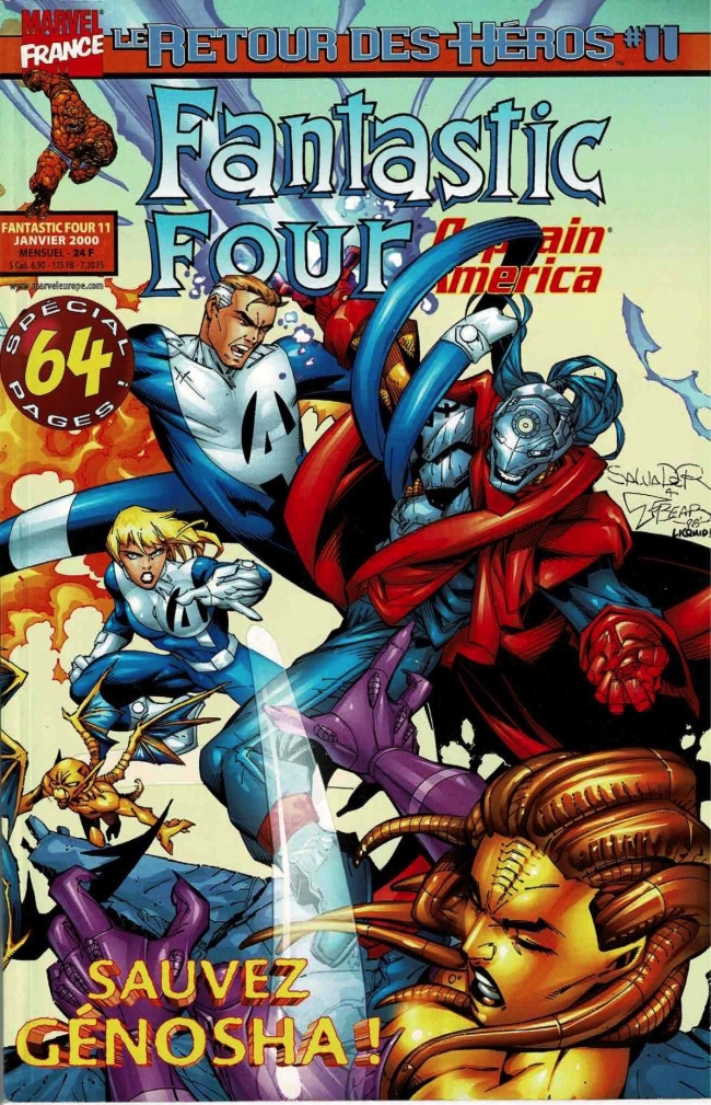 Marvel - Le Retour Des Héros - Fantastic Four &amp; Captain America - #11 - (Janvier 2000)