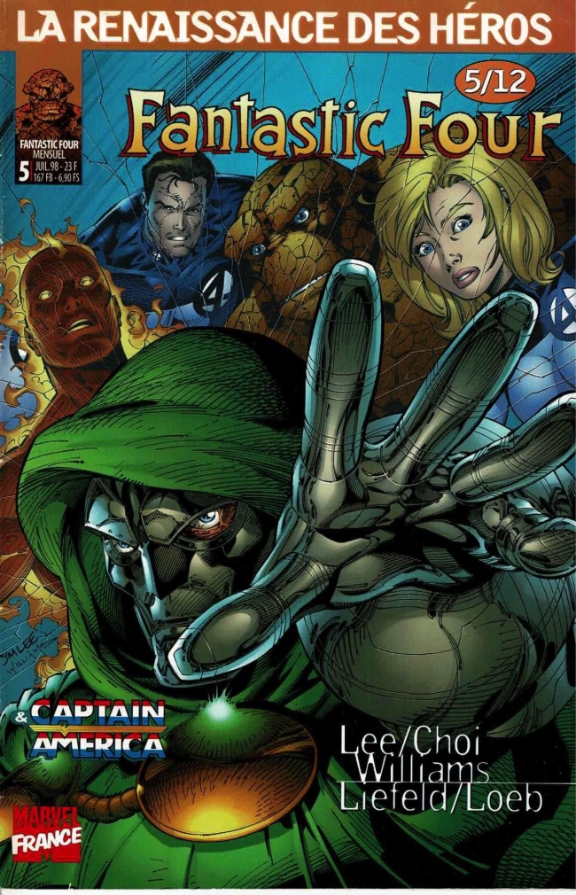 Marvel - La Renaissance Des Héros - Fantastic Four &amp; Captain America  - #5/12 - (Juillet 1998)