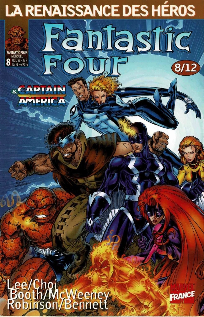 Marvel - La Renaissance Des Héros - Fantastic Four &amp; Captain America  - #8/12 - (Octobre 1998)